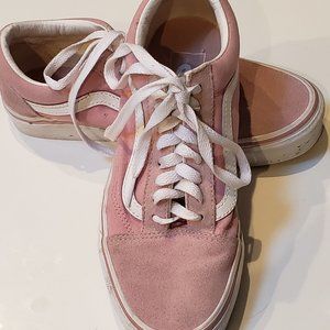 Unisex Pink Suede Vans Sneakers